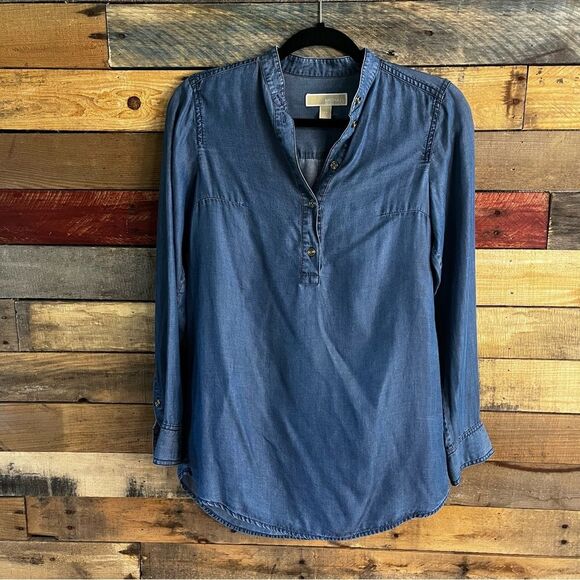 Michael Michael Kors Chambray‎ Top XS - Picture 1 of 13
